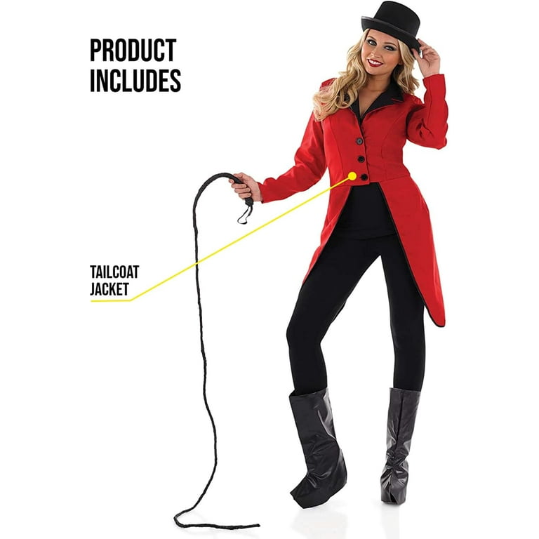 Ringmaster Ladies Adult Costume Red Jacket Ringmaster Ladies Adult Costume Red Jacket