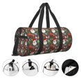 thumbnail image 3 of Fotbe Merry Christmas Bolsa Deportiva de Lona Plegable con Estampado, Bolsa de Gimnasio con Bolsillo Seco/Húmedo, Bolsa de Viaje Ultraligera de Gran Capacidad, 3 of 6