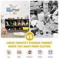 thumbnail image 4 of Pemberly Row Contemporary Kids 2-Shelf Wood Bookcase 5-Cube in Gray, 4 of 8