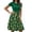 F-770Green, variant on ZHOGXU Women's Dresses Summer Short Sleeve Round Neck Floral Printed Lightweight Comfortable Stylish Dress For Casual Daily Wear,Beige,L