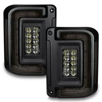 Flush Mount LED Tail Lights - Tinted Lens for 2007-2017 Jeep Wrangler JK