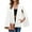 White, variant on Women's Velvet Cape Blazer Jackets Casual Split Long Sleeve Open Front Coat