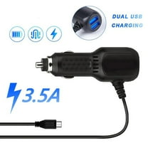 Dash Cam Car Charger USB Cable 11.5ft Power Cord Supply for DVR Camera GPS