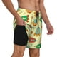 thumbnail image 2 of Balery Colorful Outer Space Bañador para hombre, shorts de playa de secado rápido con entrepierna y forro de compresión-XX-Large, 2 of 6