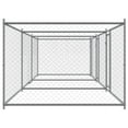 thumbnail image 4 of vidaXL Dog Cage Grey Galvanized Steel 19.7 x 6.6 x 4.9 ft Sturdy, 4 of 6