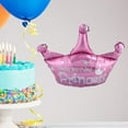 thumbnail image 6 of 5-Piece Set for Kids' Parties & Weddings, Pink Delight Sparkling Princess Birthday Crown Balloons, 6 of 8