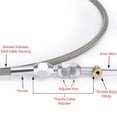 thumbnail image 4 of For LS Engine 36\" Stainless Steel Braided Throttle Gas Cable LS1 4.8 5.3 5.7, 4 of 10