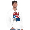 thumbnail image 5 of Puerto Rico Nuyorican Proud Borinquen Zip Up Hoodie Men's Women's Brisco Brands S, 5 of 5