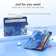 thumbnail image 5 of DTTOCASE iPad Pro 12.9 Case 6th/5th/4th/3rd Generation 2022/2021/2020/2018,Clear Cover-Ocean Marble, 5 of 7