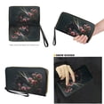thumbnail image 4 of TSOVTHRID Dragonfly Rose Black Print Handbag and Wallet Set Women Tote Bag Handbags PU Leather Hobo Shoulder Bags 2 Pcs with Coin Purses Waterproof Top Handle Handbag, 4 of 7