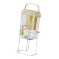 thumbnail image 2 of Contenedor de dispensador de bebidas contenedor recipiente toque equipado con conveniente cañón de bebidas de gran capacidad para el refrigerador de Amarillo, 2 of 9