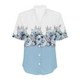 thumbnail image 4 of Jxximdong Button-up Shirts for Women Women's Casual Short Sleeve Regular Cardigan Top Shirt Spring Tops, 4 of 5