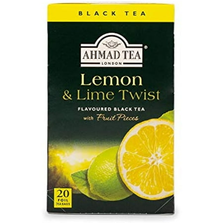 Ahmad Teas - Lemon & Lime Black Tea 1.4Oz - 20 Tea Bags