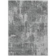 thumbnail image 2 of 9' X 12' Gray And Charcoal Geometric Washable Indoor Outdoor Area Rug, 2 of 5
