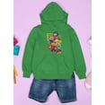 thumbnail image 3 of Playful Sid the Science Kid Squad - Fun Learning Graphic Youth's Hoodie, 3 of 4
