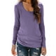 thumbnail image 3 of RKSTN Long Sleeve Shirts for Women Oversized Crewneck Slim Base Layer T Shirt Top Womens Casual Solid Plus Size Round Neck Loose Fits Comfy Cozy Basic Tee Shirt Fall Spring Clothes, 3 of 10