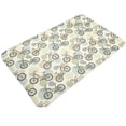 thumbnail image 3 of Bathroom Rugs Non Slip Washable - Bike Pattern round Kitchen Mats for Floor, Area Rugs for Entryway Rugs Indoor, Laundry Bathroom Room Door Rug with Rubber Backing 20x31.5in, 3 of 8