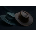 thumbnail image 2 of THUNDER Leather Cowboy Western Hat for Men and Women - XL - Brown, 2 of 9
