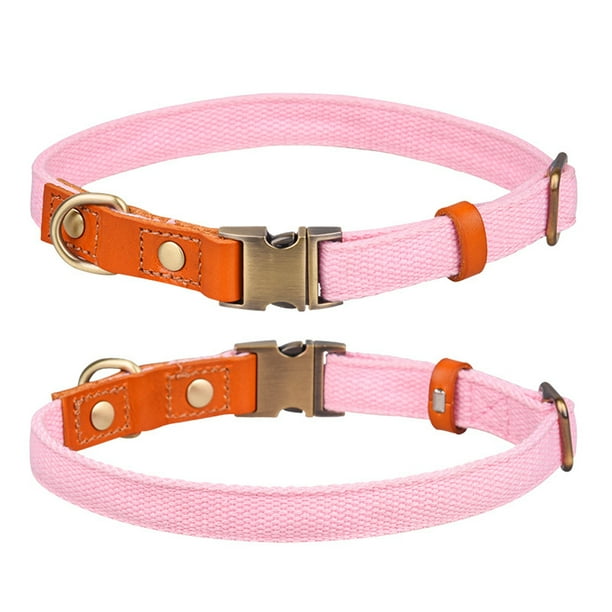 Collares para perros pequeños, duraderos y ajustables con hebilla de metal grabada.