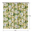 thumbnail image 5 of Waterproof Painted Floral Lemon Shower Curtain 72x72 Inch Boho Style Polyester Unique Shower Curtain for Bathroom Hotel Home Decor with 12 Plastic Hooks, 5 of 5