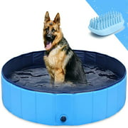 Dog Pool for Dogs, Folding Kiddie Pool, Pet Pools for Dogs, Collapsible Pool for Dogs