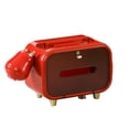 thumbnail image 1 of Soporte de Caja de pañuelos de cuero de PU Gloria Rojo Caso de tejido, 1 of 8