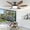 Brown, variant on PHORUS 51" Modern White Ceiling Fan with Light and RGB LED, Low Profile Flush Mount, Remote & App Control, Quiet Reversible DC Motor, 6 Blade Softer Wind Indoor/Outdoor Patio