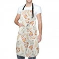 thumbnail image 3 of Fall Pumpkins Adjustable Apron with 2 Pockets for Women Men Thanksgiving Chef Bib for Cooking Garden Painting, 3 of 7