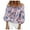 AA-Purple, variant on Off the Shoulder Tops for Women Puff Sleeve Print Ruffle Blouse Long Sleeve Loose Fit Shirt Top Casual Dressy