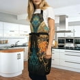 thumbnail image 3 of JSTEL Butterfly Gothic Apron with 2 Pockets for Women Men Adjustable Garden Bib, 3 of 5
