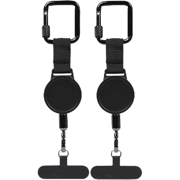Retractable Outdoor Phone Lanyard - Anti-Theft 360° Metal Clip Tether Tab, Lightweight Universal Holder