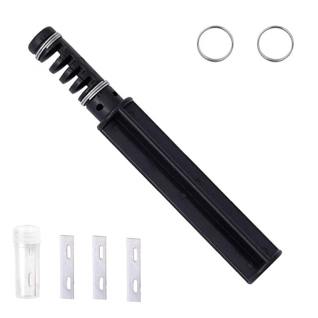 EZLIFE Herramienta de diseño para hacer cordones de cuero de 6" con 3 cuchillas Cutt Prof F6 M8H1