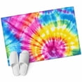 thumbnail image 2 of Colorful Boho Bathroom Mats 2x3 FT,Non Slip Small Kitchen Mat,Pink Yellow Blue Green Tie Dye Abstract Art Washable Soft Backed Front Door Throw Rugs Indoor Outdoor Doormats for Entryway Sink, 2 of 8