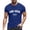 Blue-3, variant on Cape Verde Shirt, Cape Verdean Flag Print, Short Sleeve T Shirts for Men (Blue, Size S)