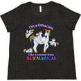 thumbnail image 3 of Inktastic I'm a Omacorn, Like a Normal Oma, but Magical Women's Plus Size T-Shirt, 3 of 5