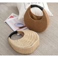 thumbnail image 3 of Kukuzhu Women Summer Beach Straw Handbag Trendy Small Round Woven Travel Tote Bag Shoulder Bag, 3 of 6
