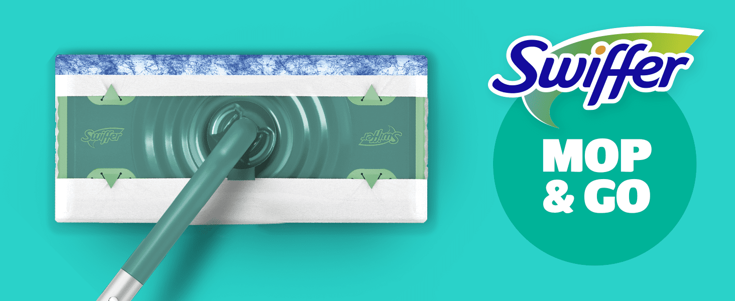 (6 pack) Swiffer Mop & Go, Wet Pads Refill, Floor Cleaner, Lavender, 12ct