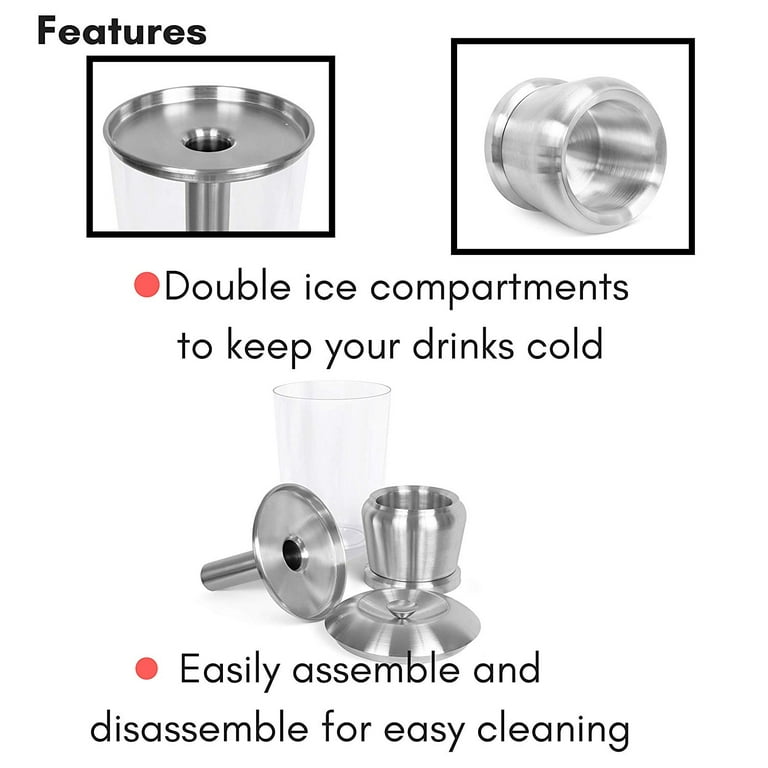 Round Stainless Cold Beverage Dispenser