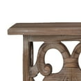 thumbnail image 2 of Benzara 23.5 Inches Wooden Wall Shelf with Scrollwork, Small, Brown-Color:Brown,Size:Small, 2 of 2