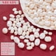 thumbnail image 5 of Aproximadamente 134 cuentas de perlas de agua dulce de 2 tamaños, perlas cultivadas naturales en forma de arroz, perlas blancas de agua dulce, dijes de perlas sueltas., 5 of 7