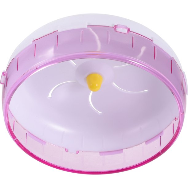 IFANLANDOR De Ejercicio Silenciosa Para Hámster Color Rosa Con Base Estable