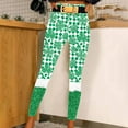 thumbnail image 2 of lcziwo Scrunch Butt Leggings for Women 2025 St Patricks Day Stretchy Tight Trousers Casual High Waisted Tummy Control Yoga Pants Green M, Lightning Sale, 2 of 8