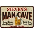 thumbnail image 1 of STEVEN'S Man Cave Sign 8 x 12 High Gloss Metal 208120011021, 1 of 1
