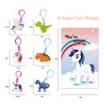 thumbnail image 2 of Regalos para el día de San Valentín, paquete de 30 llaveros con forma de dinosaurio y unicornio con, 2 of 6