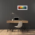 thumbnail image 3 of Atelier B Art Studio 32x13 White Modern Wood Framed Museum Art Print Titled - City with shade of colors, 3 of 4