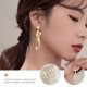 thumbnail image 4 of par de pendientes largos de sirena con perlas, joyería creativa para las orejas de mujer., 4 of 6