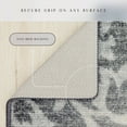 thumbnail image 5 of Maples Rugs Exeter Modern Floral Grey Washable Entryway Area Rug, 1'8 x 2'10, 5 of 7