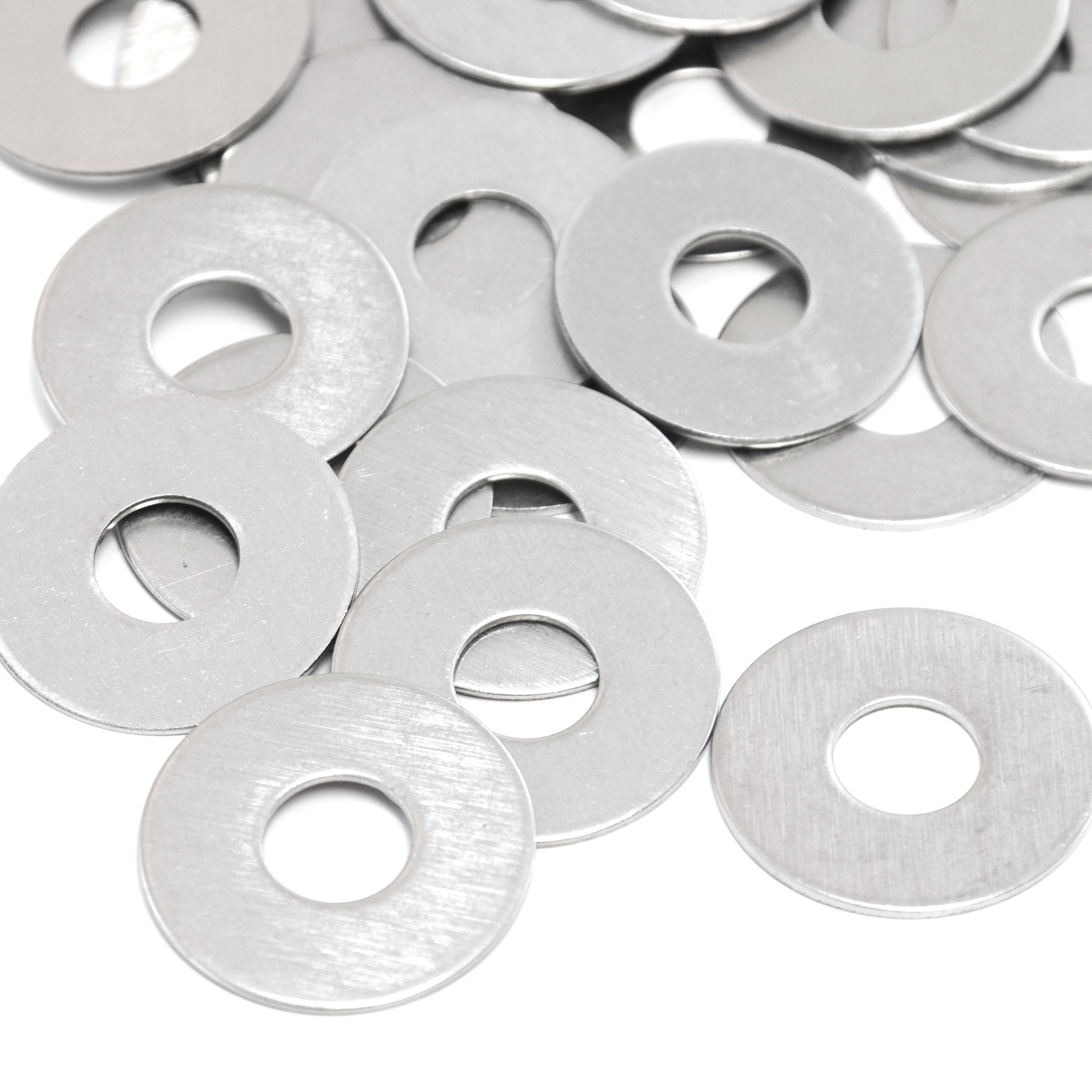 10 Flat Washers .531" ID Hole 1/2" x 1-1/2" 304 SS Stainless Steel Hardware Set 