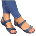 thumbnail image 2 of Daolelai Retro Sandals for Women with Stitching and Casual , Large Size Sandals, 2 of 3