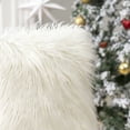 thumbnail image 2 of Phantoscope Merino Style Faux Fur Series Decorative Throw Pillow, 12" x 20", White, 1 Pack, 2 of 4